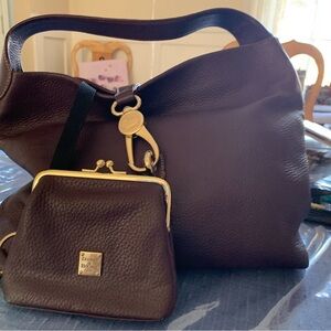 Dooney & Bourke Brown Hobo Bag Set